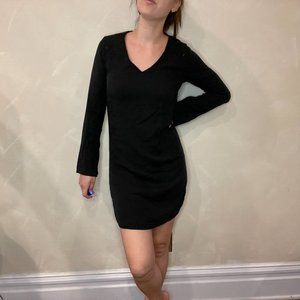 Scotch & Soda (Maison Scotch) Black Western Embroidered Long Sleeved Dress in Sm